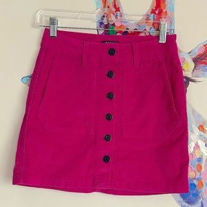 WILD FABLE HOT PINK CORDUROY MINI SKIRT | SIZE- 2
